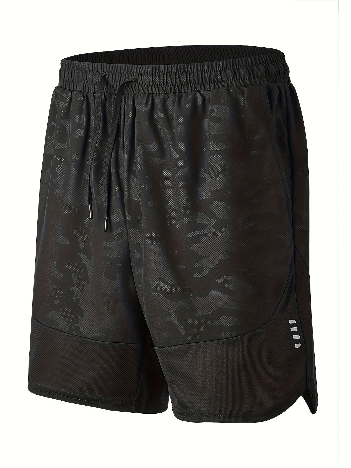 Men's Athletic Shorts - Breathable Polyester, Casual\u002FSporty Style with Pockets, Machine Washable - Perfect for Summer Outings