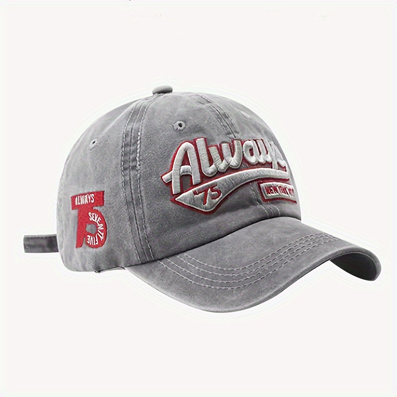 Set of 6 Trendy Embroidered Caps - Lightweight, Uv-Resistant, Sweat-Absorbing, Adjustable, Gender-Neutral Outdoor Hat for Hiking, Traveling, Sports, And Daily Use - Ideal for Both Men And Women