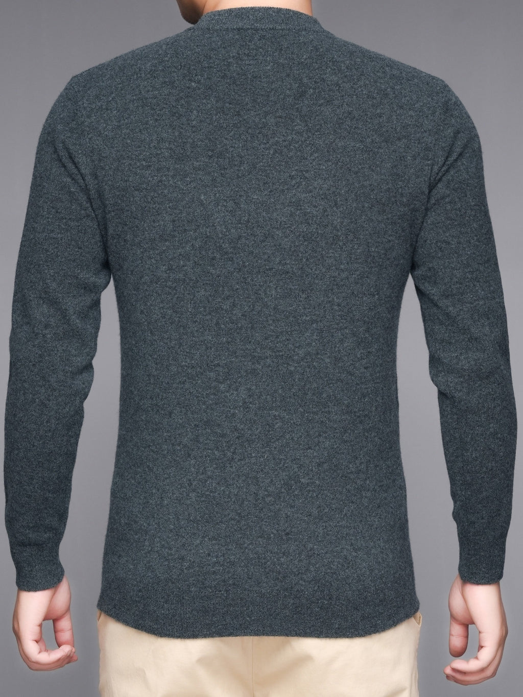 Pull-over Thermique Homme 100% Laine - Design Asymétrique à Rayures, Coupe Slim, Vert Foncé pour Automne\u002FHiver, Lavage à la Main\u002FNettoyage à Sec, Tricot, Vêtement d'Hiver
