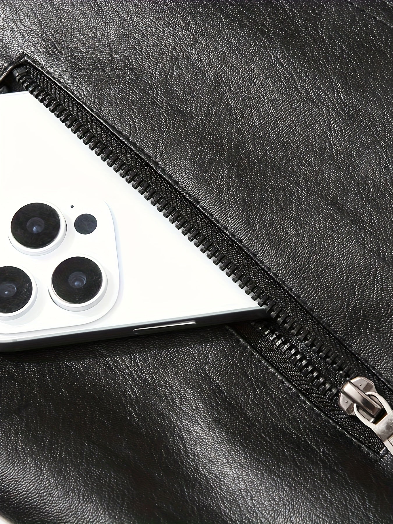 PUPU PU Leather Men's Big & Tall Casual Jacket - Light Green PU Leather Windproof Motorcycle Style with Zipper Closure, Polyester Lining & Side Pockets, Regular Fit for Spring\u002FFall Outdoor Hiking & Casual Wear, Durable Fashion