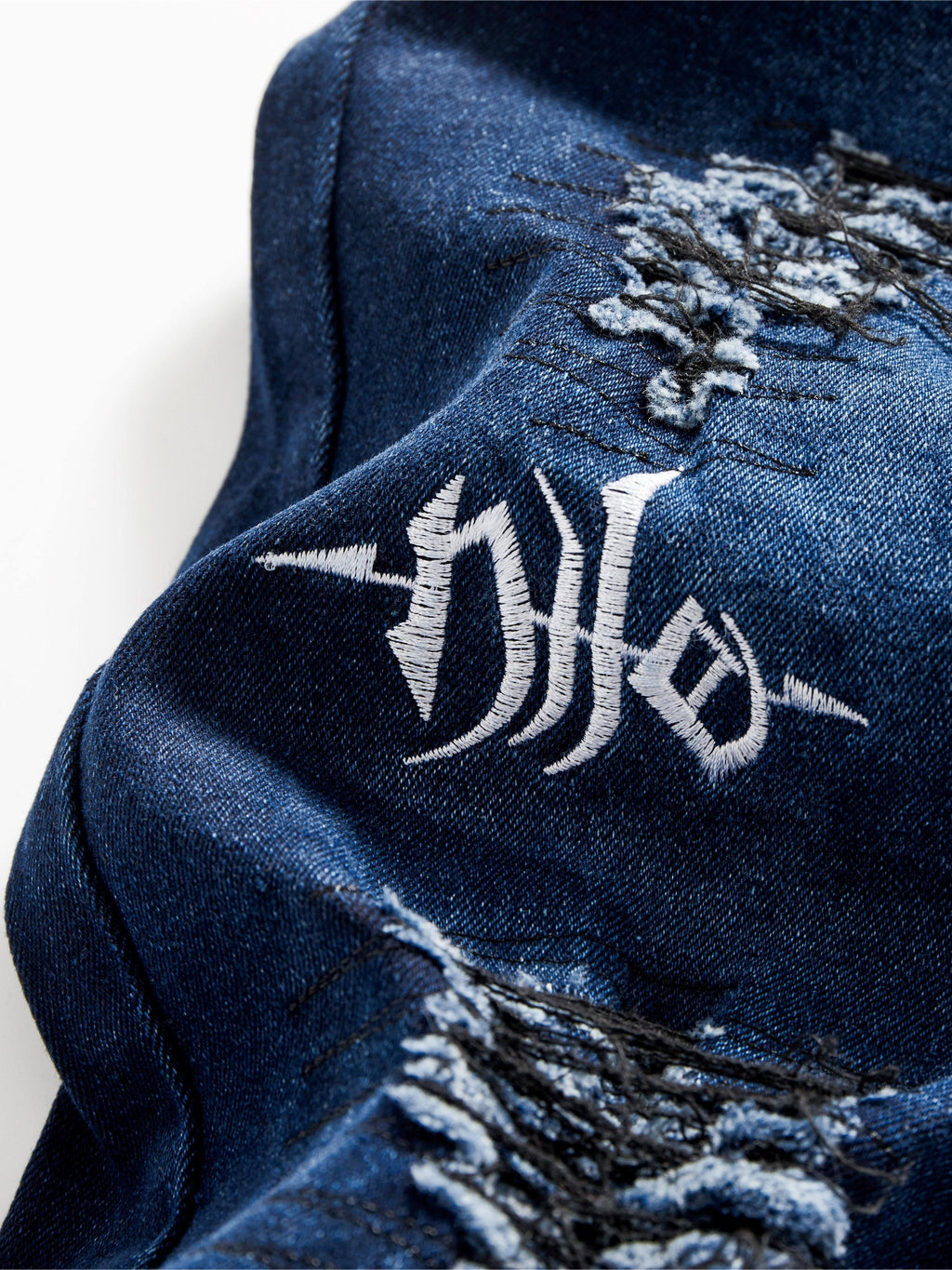 Men's Halloween Patchwork Jeans, Casual Street Style Medium Stretch Denim Pants