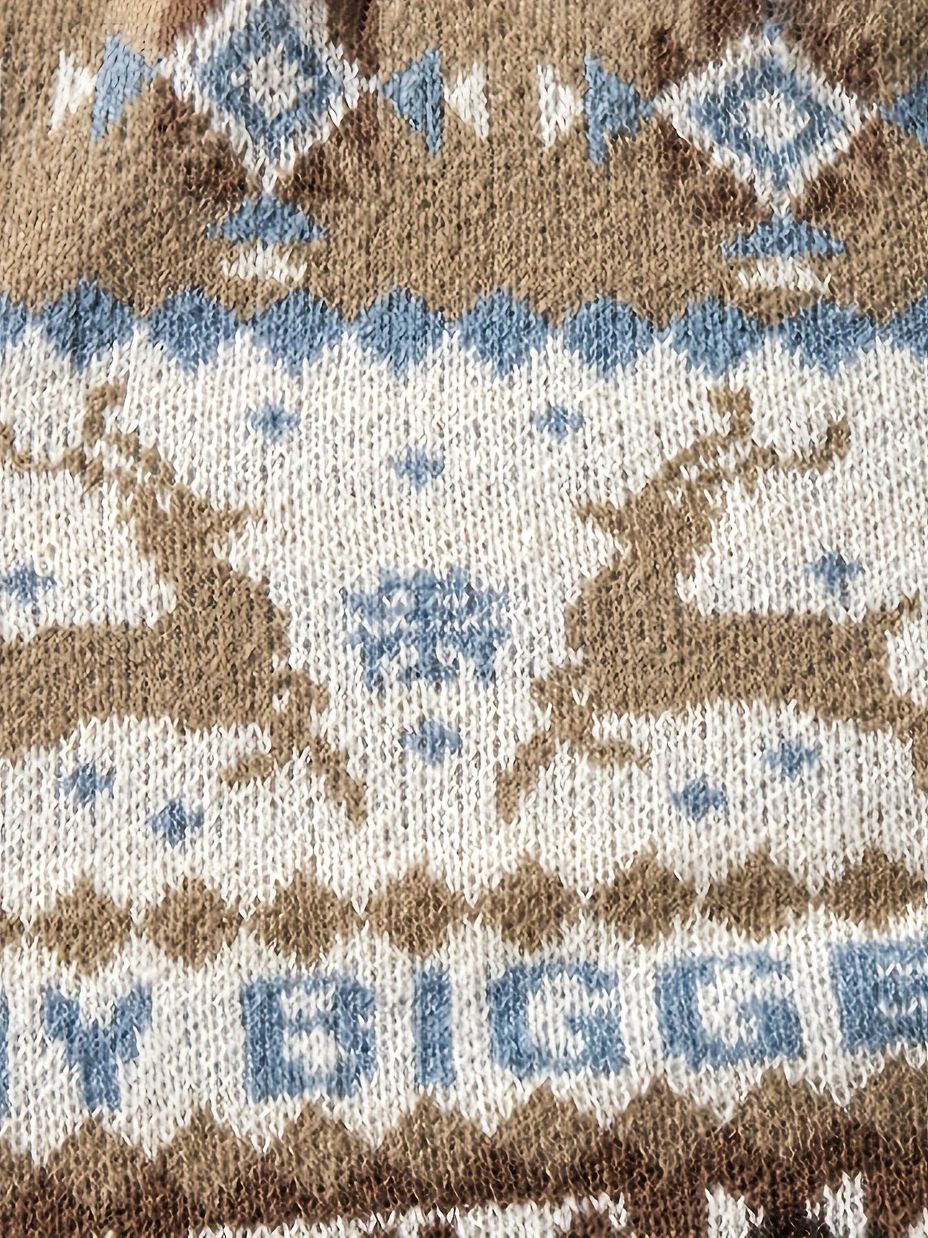 Pullover en tricot décontracté à imprimé de cerf de Noël pour homme, vêtements pour homme K-pop, automne-hiver.