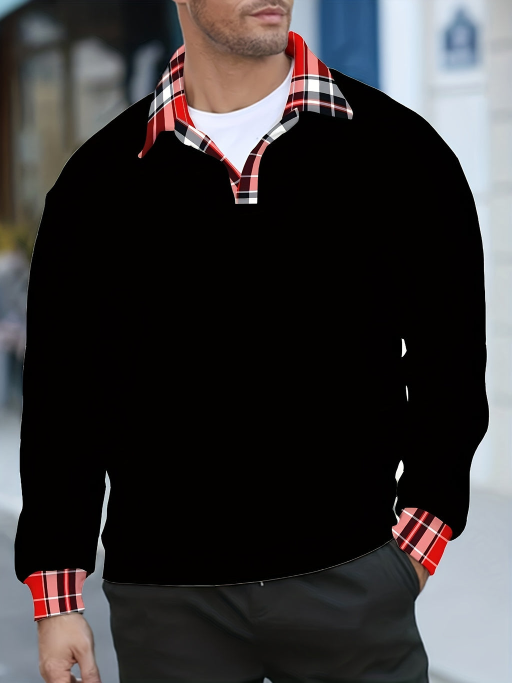 Tricot mode pour homme, Pull-over décontracté pour homme, col golf, tricot mode, haut dirigeant