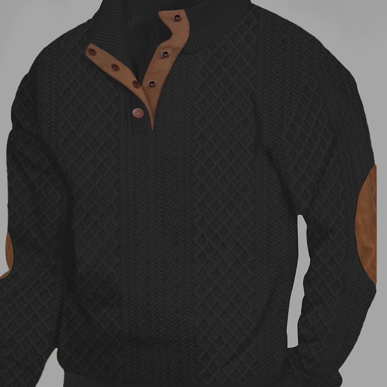 Pull-over Décontracté à Carreaux pour Homme - Col Rond Manches Longues Doux et Confortable, Lavable en Machine, Coupe Regular pour Printemps & Automne, Pull Mignon, Tricot Élégant, Poignets Côtelés, TAILLE PLUS