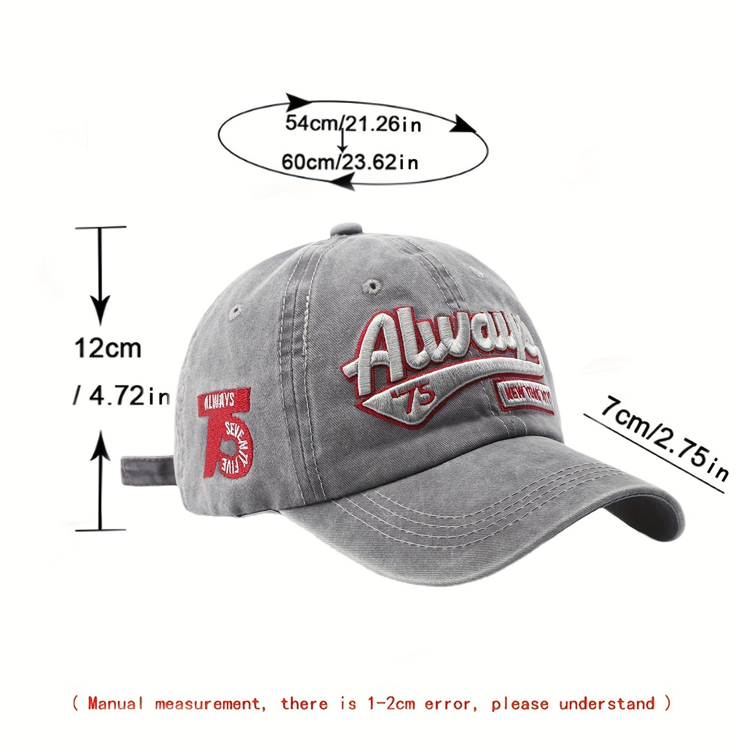 Set of 6 Trendy Embroidered Caps - Lightweight, Uv-Resistant, Sweat-Absorbing, Adjustable, Gender-Neutral Outdoor Hat for Hiking, Traveling, Sports, And Daily Use - Ideal for Both Men And Women