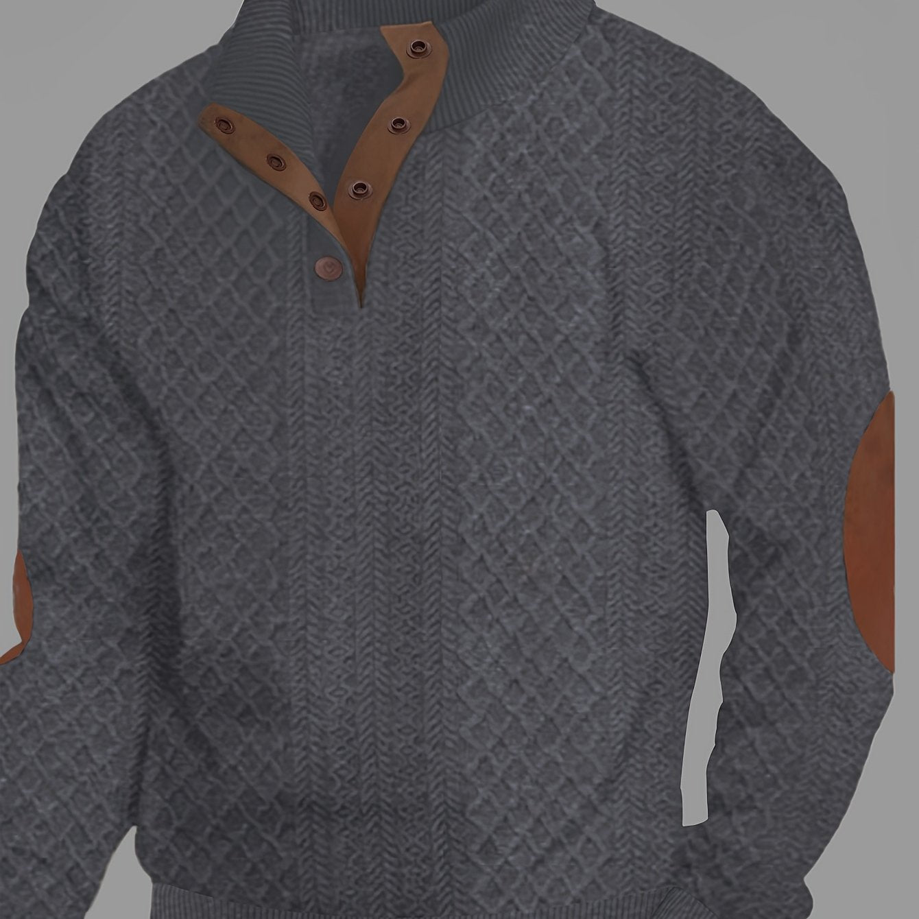 Pull-over Décontracté à Carreaux pour Homme - Col Rond Manches Longues Doux et Confortable, Lavable en Machine, Coupe Regular pour Printemps & Automne, Pull Mignon, Tricot Élégant, Poignets Côtelés, TAILLE PLUS