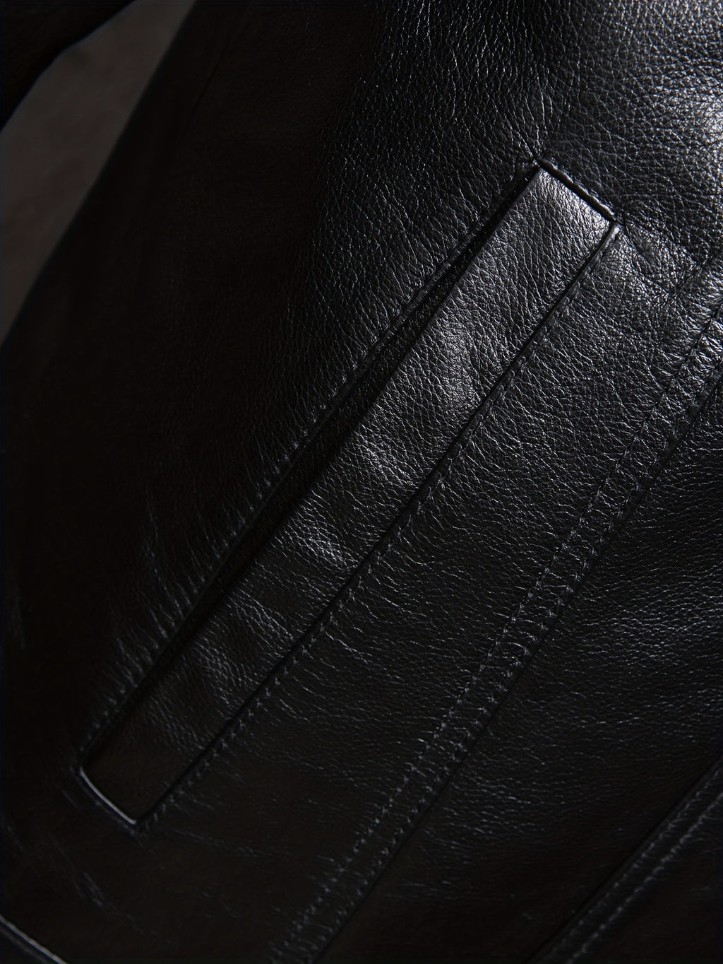 Men's Slim-Fit Jacket - Stylish Short Moto Coat with Pockets, Button-Up Front, Long Sleeves, and Glossy Finish for Casual or Streetwear, Motorcycle Jacket